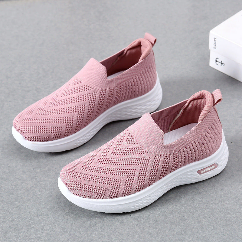 Casual Mesh Shoes Sock Slip On Flat Shoes For Women Shoes & Bags