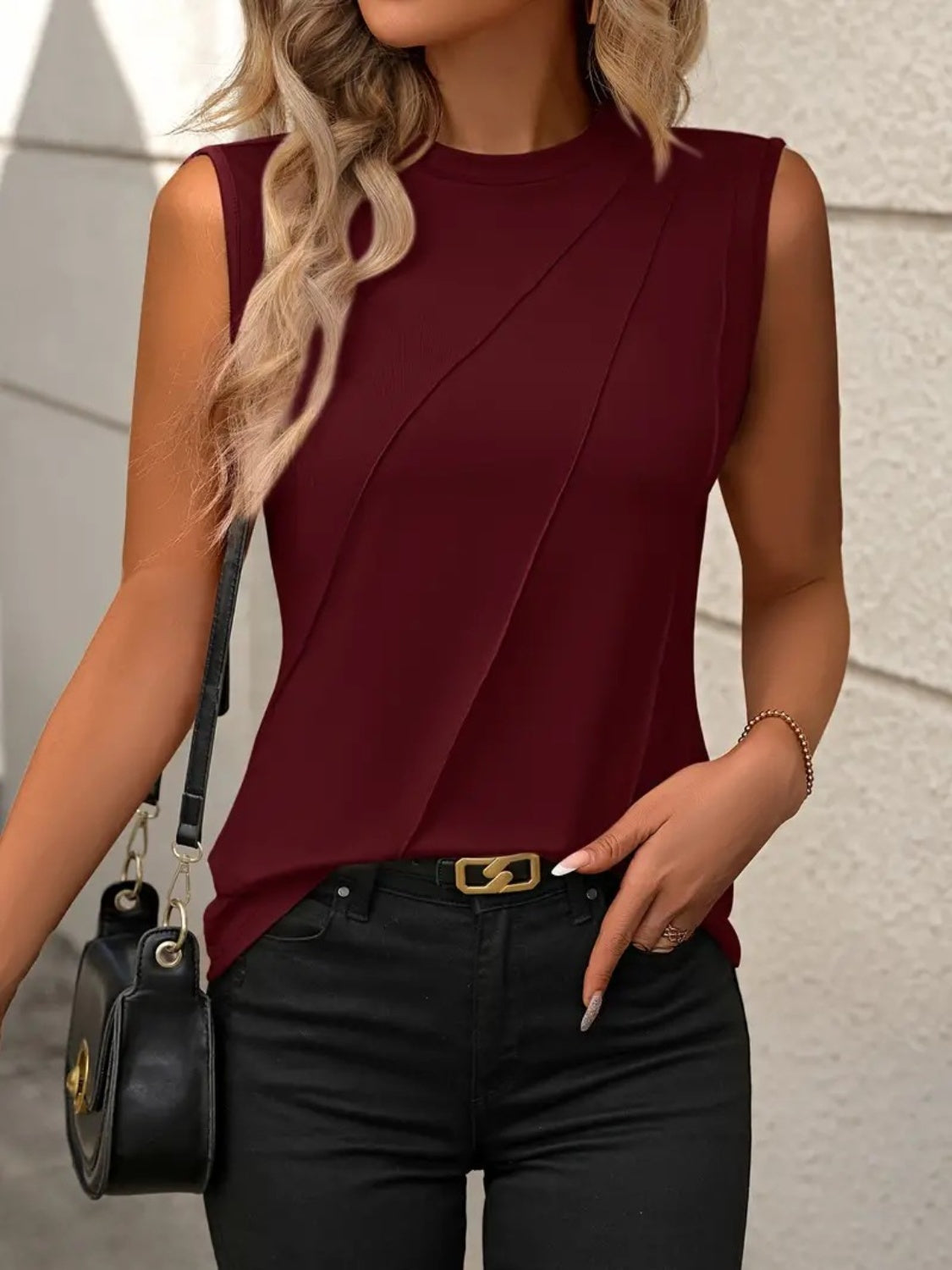 Round Neck Sleeveless Tank apparel & accessories