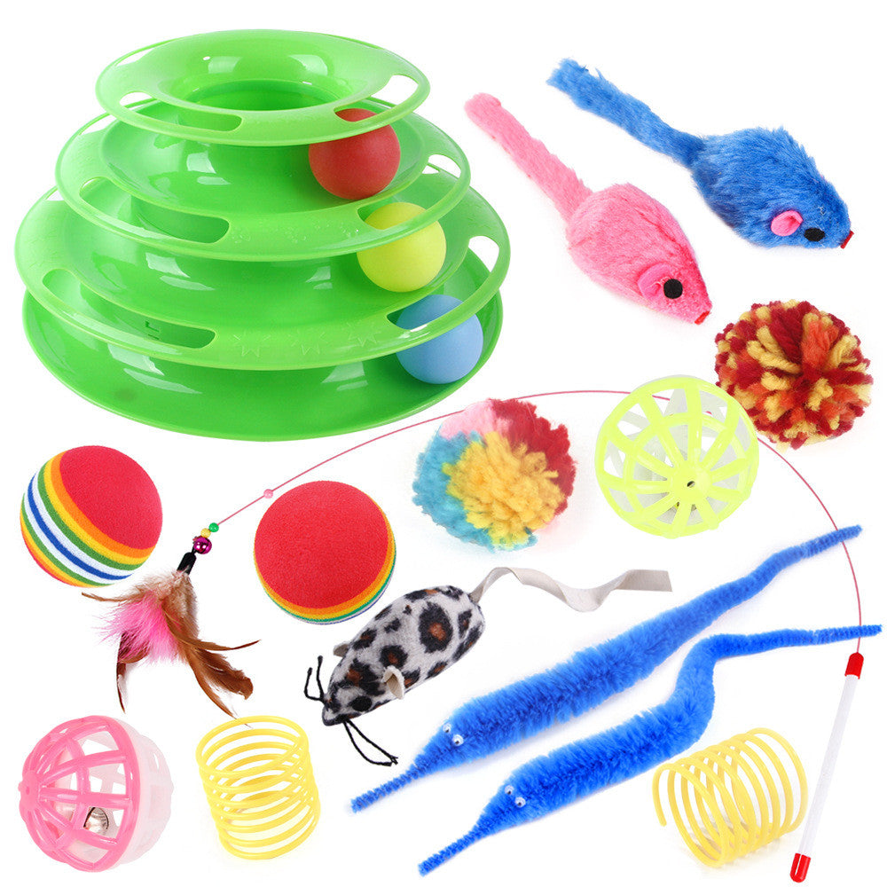 Pet Cat Self-help Turntable Toy Set Pet Products