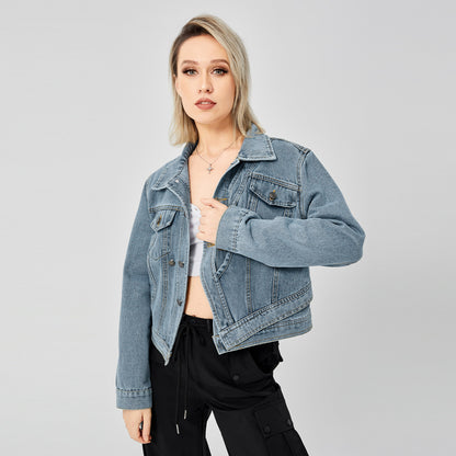 Women's Denim Long Sleeve Jacket apparels & accessories