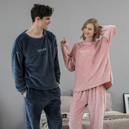 Flannel Pajamas Sets Winter For Women Men winter clothes for women