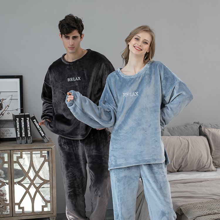 Flannel Pajamas Sets Winter For Women Men winter clothes for women