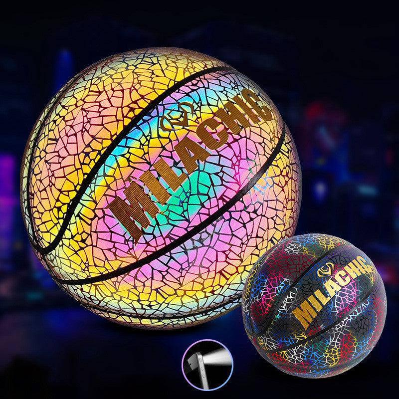 Glowing fluorescent basketball fitness & Sports