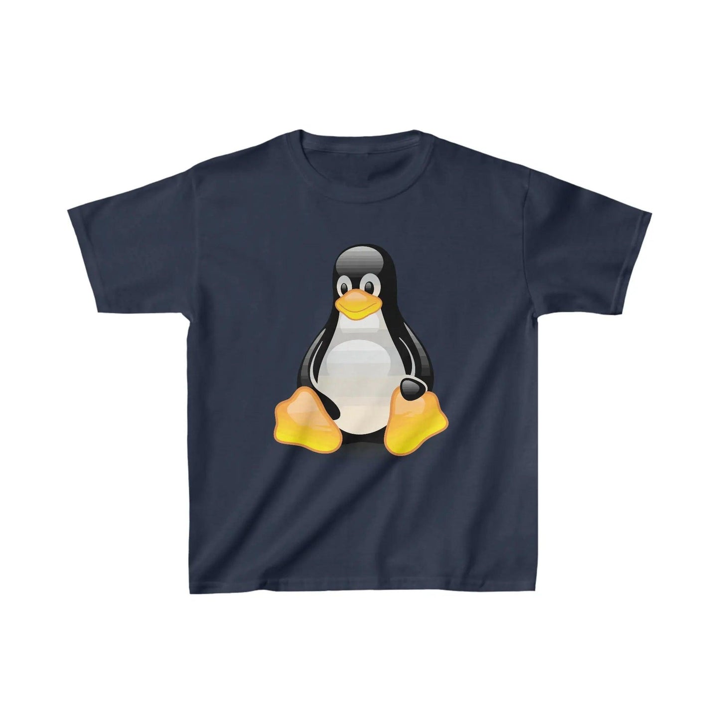 Happy Penguin Sitting -Kids Heavy Cotton™ Tee Kids clothes