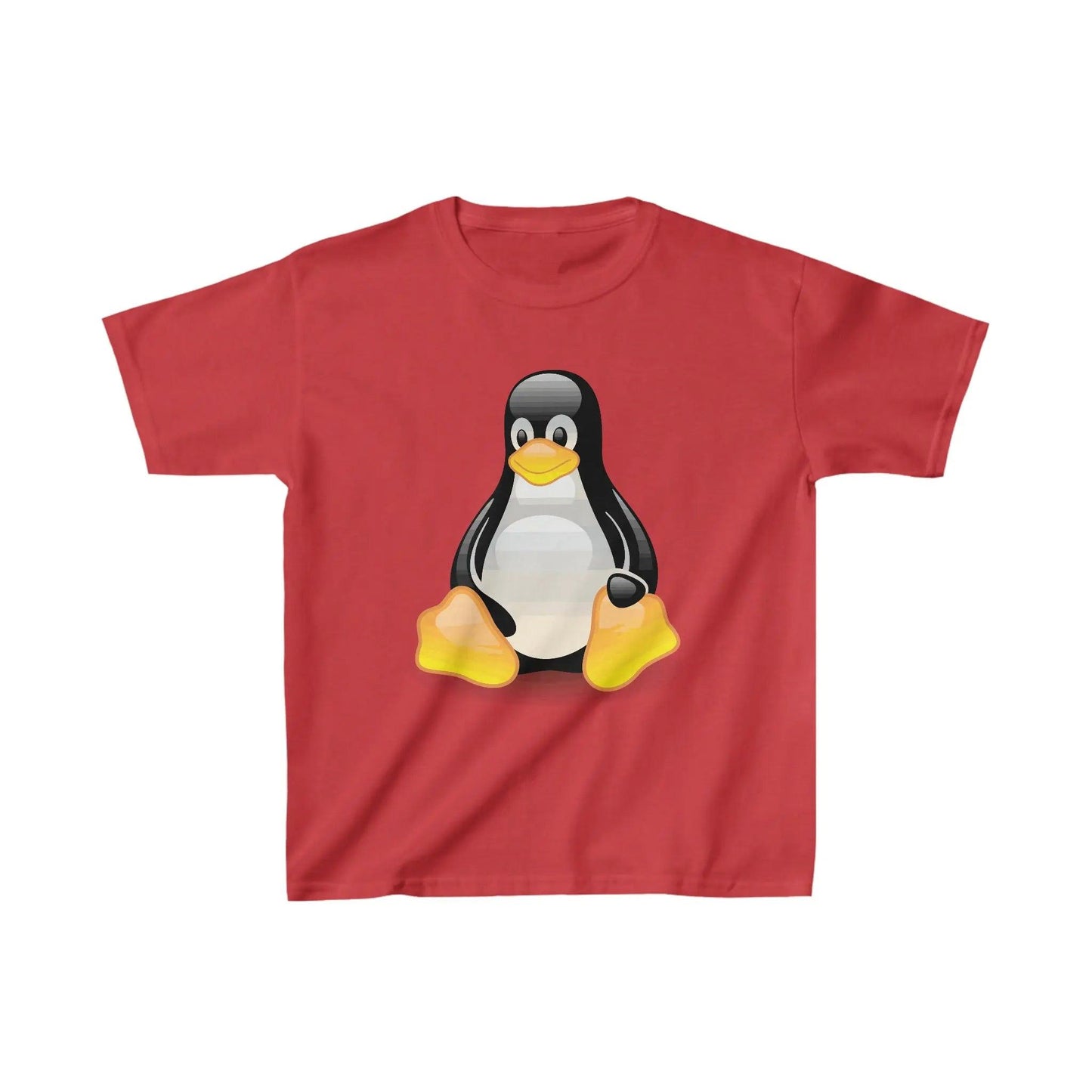 Happy Penguin Sitting -Kids Heavy Cotton™ Tee Kids clothes