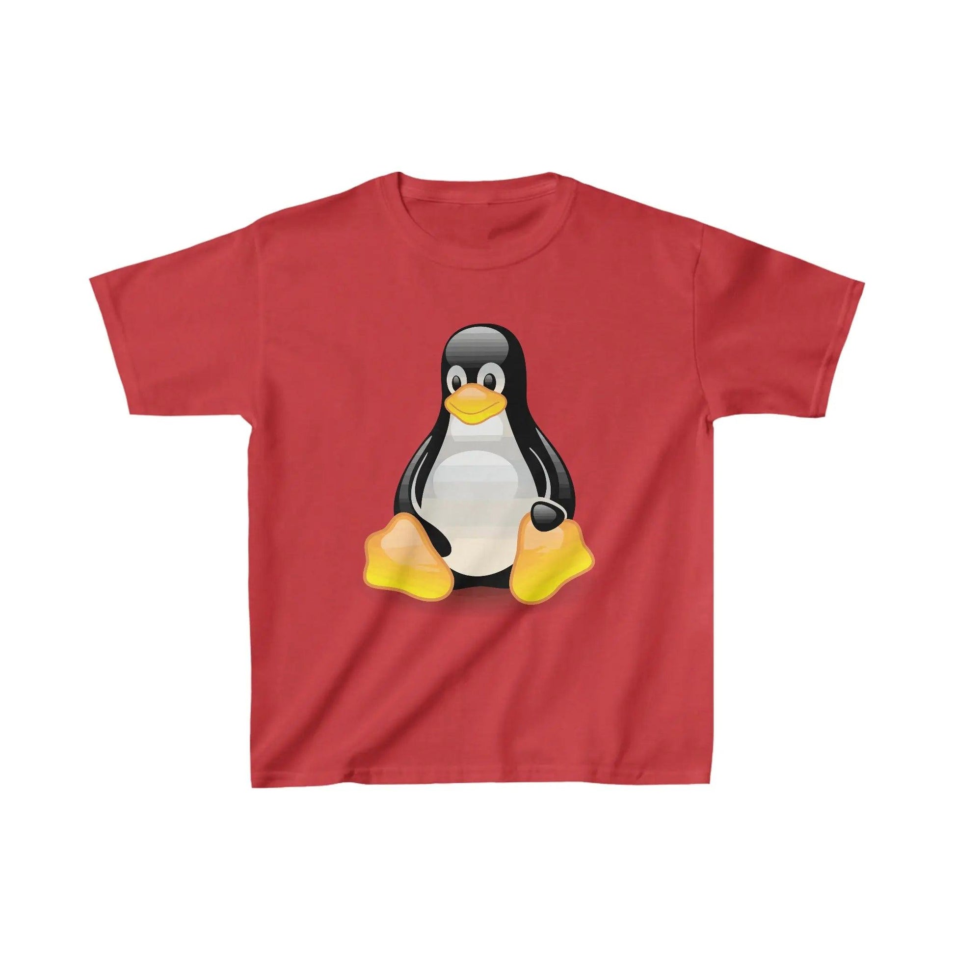 Happy Penguin Sitting -Kids Heavy Cotton™ Tee Kids clothes