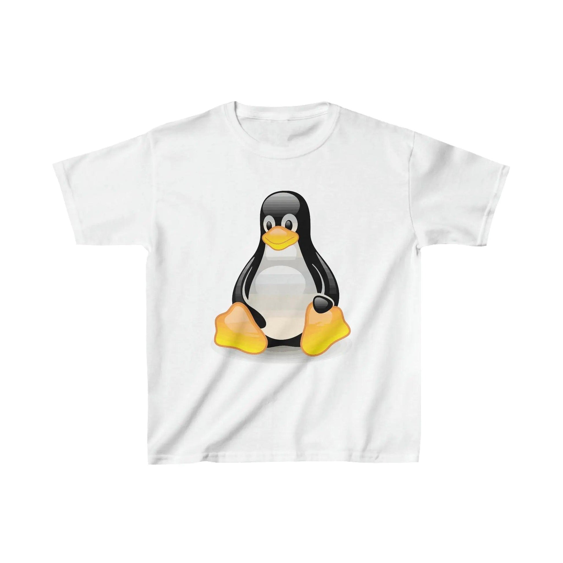 Happy Penguin Sitting -Kids Heavy Cotton™ Tee Kids clothes