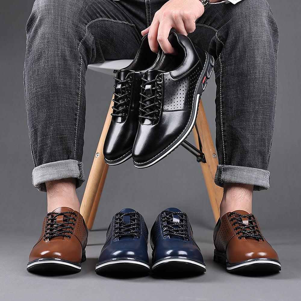 Height Increasing Insole Versatile Men's Leather Shoes shoes, Bags & accessories