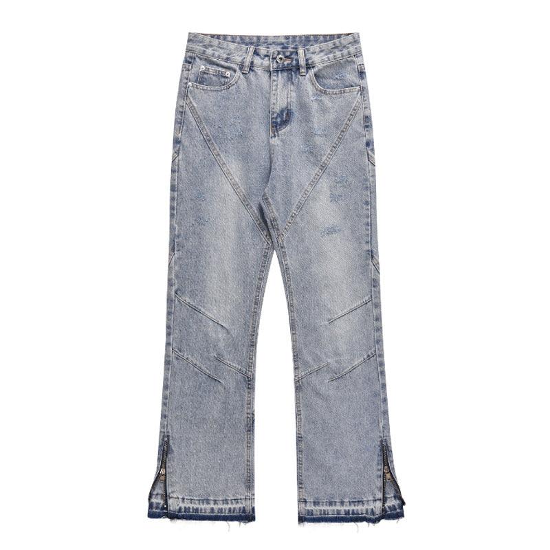 High Street Zipper Jeans For Men Pants & Jeans