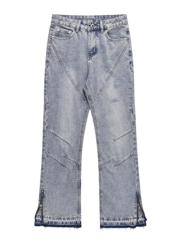 High Street Zipper Jeans For Men Pants & Jeans