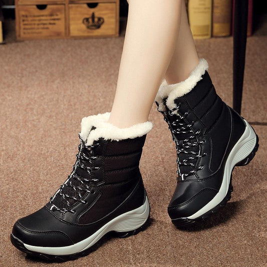 high-top women's waterproof snow boots Shoes & Bags