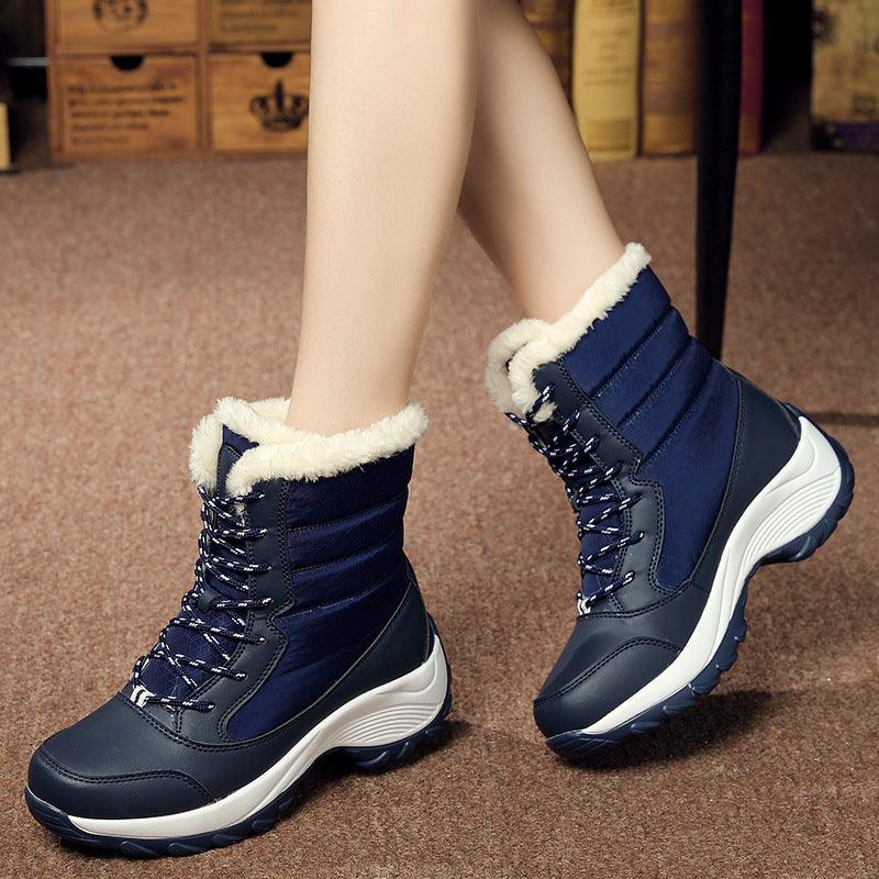 high-top women's waterproof snow boots Shoes & Bags