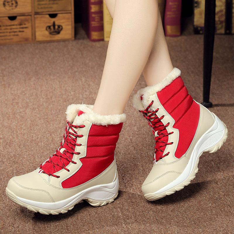 high-top women's waterproof snow boots Shoes & Bags