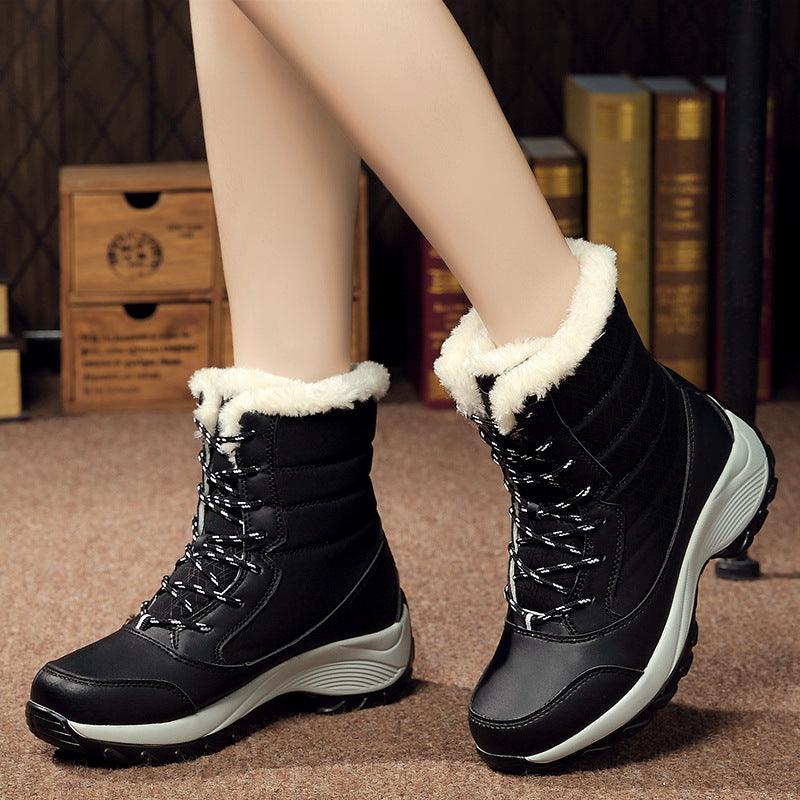 high-top women's waterproof snow boots Shoes & Bags