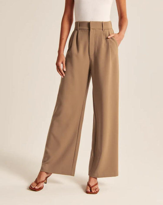 High Waist Straight Trousers Pants For Women Bottom wear