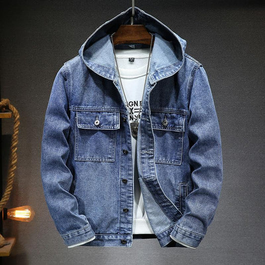 Hooded Denim Jacket Winter clothes for men