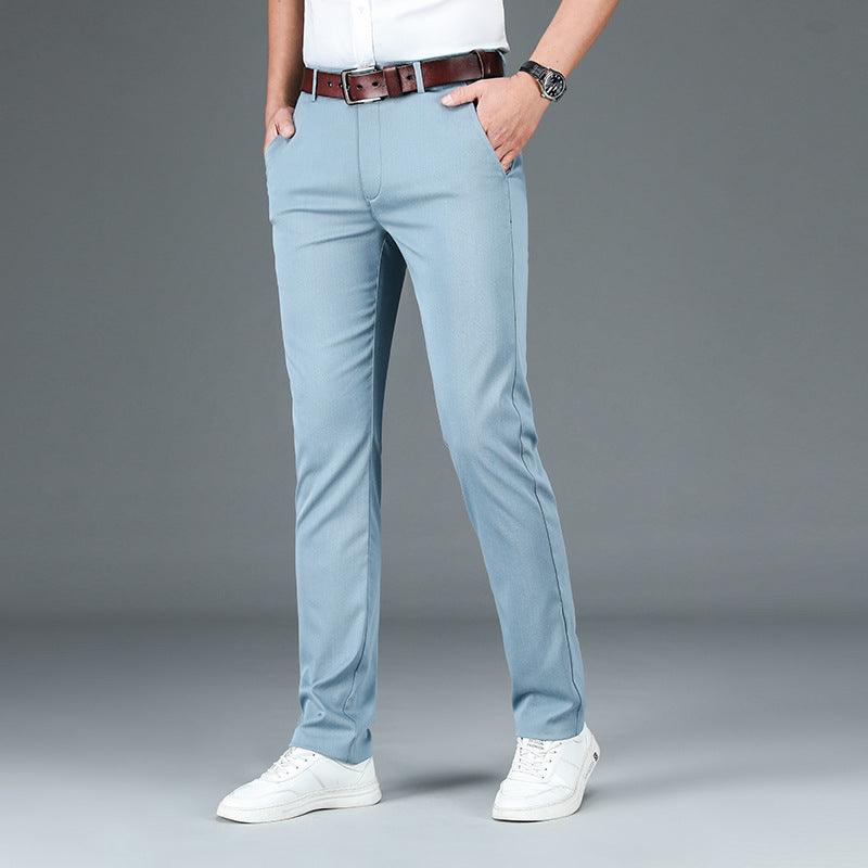 Ice Silk Trousers Casual Men's Pants & Jeans