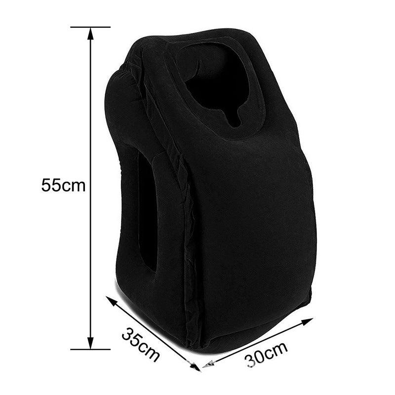 Inflatable Cushion Travel Pillow Neck Chin Head Support Pillows