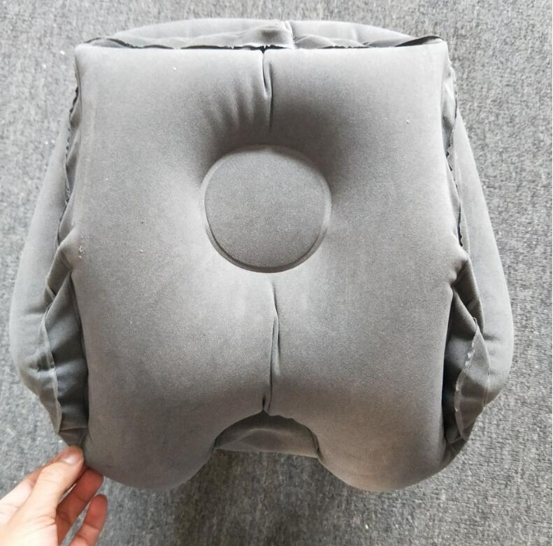 Inflatable Cushion Travel Pillow Neck Chin Head Support Pillows