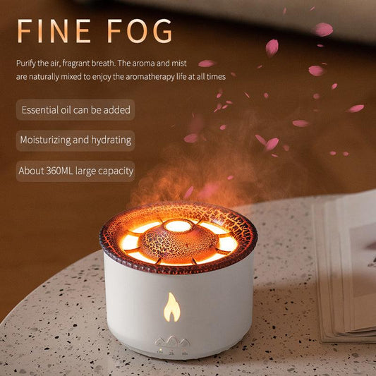 Jellyfish Flame And Blue Volcano Humidifier Air Diffuser Home product