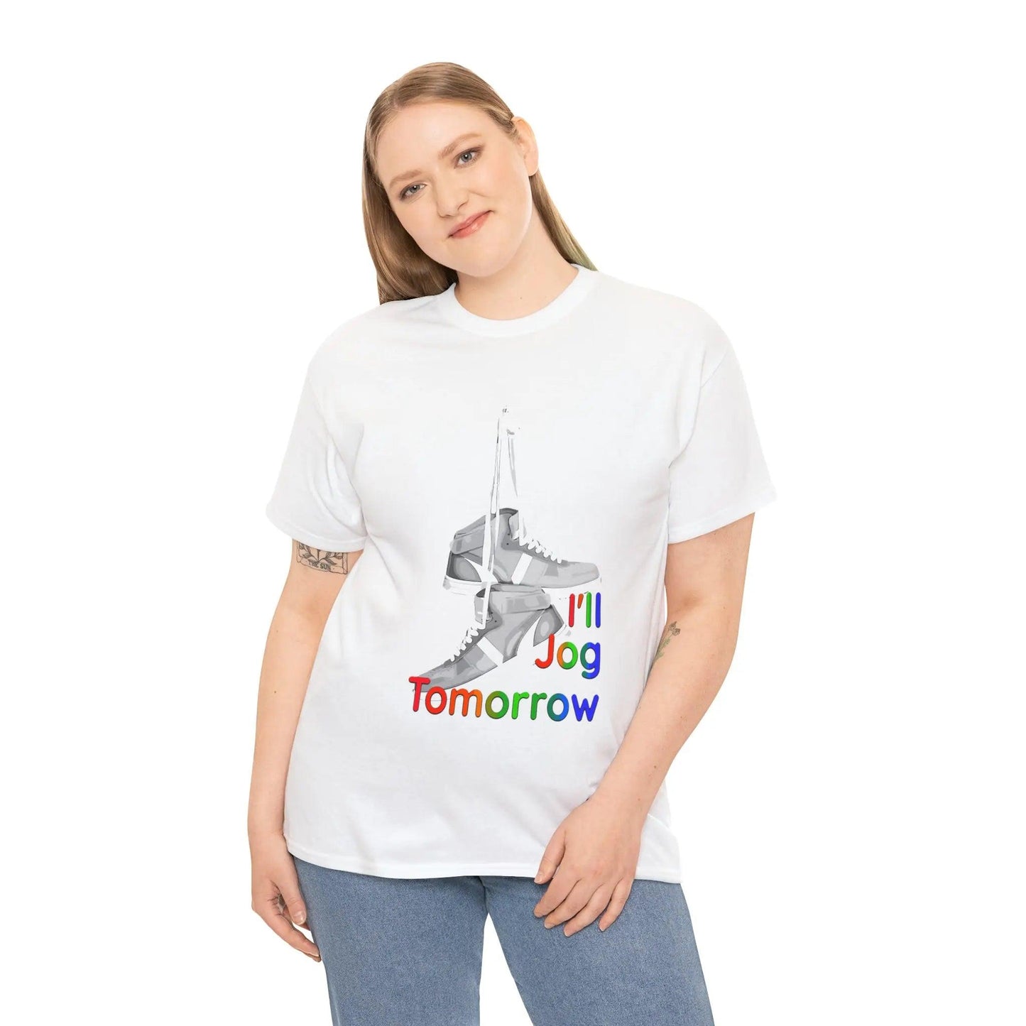 Jog Tomorrow - Unisex Heavy Cotton Tee T-Shirt