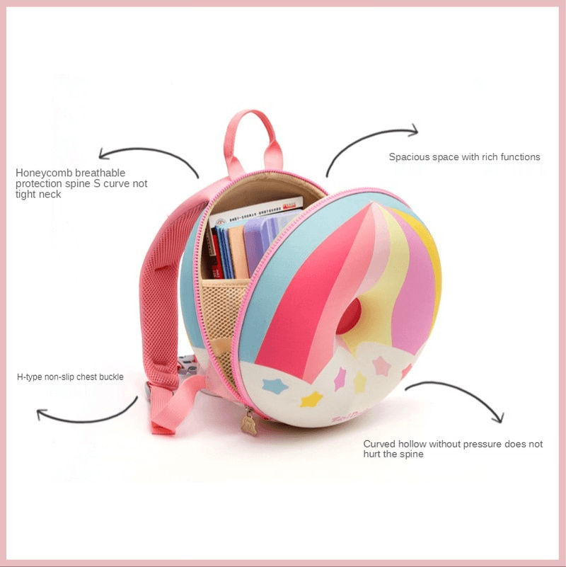 Kindergarten School Donut Backpack 0