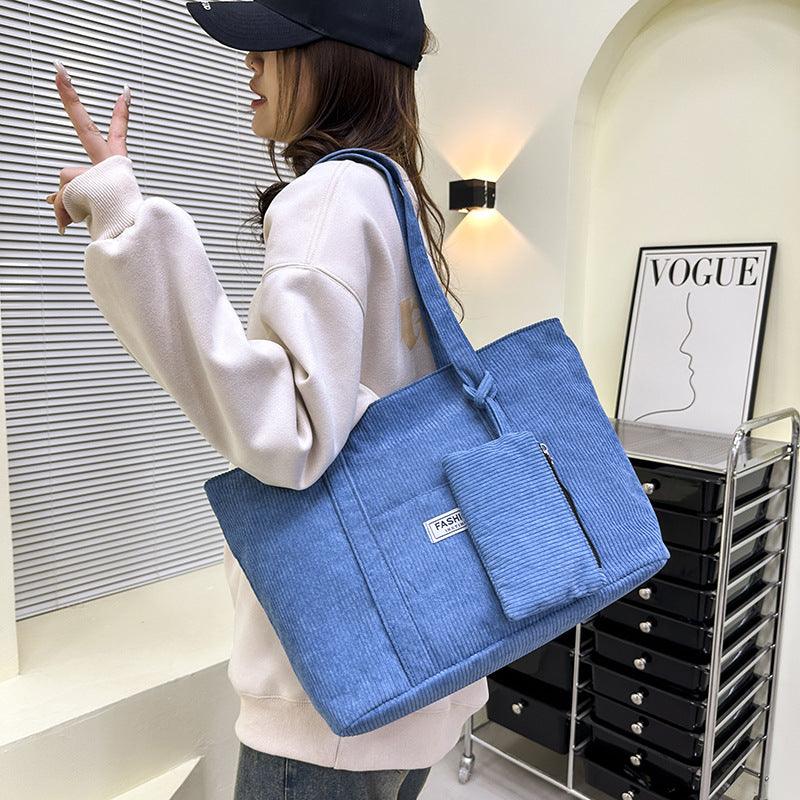 Large-capacity Corduroy Shoulder Bag Shoes & Bags