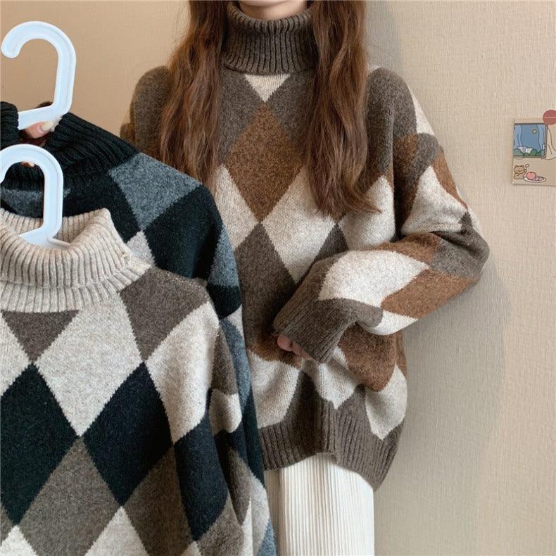 Lazy Style Pullover With Knit Top Underneath winter clothes for women