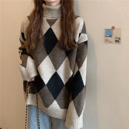 Lazy Style Pullover With Knit Top Underneath winter clothes for women