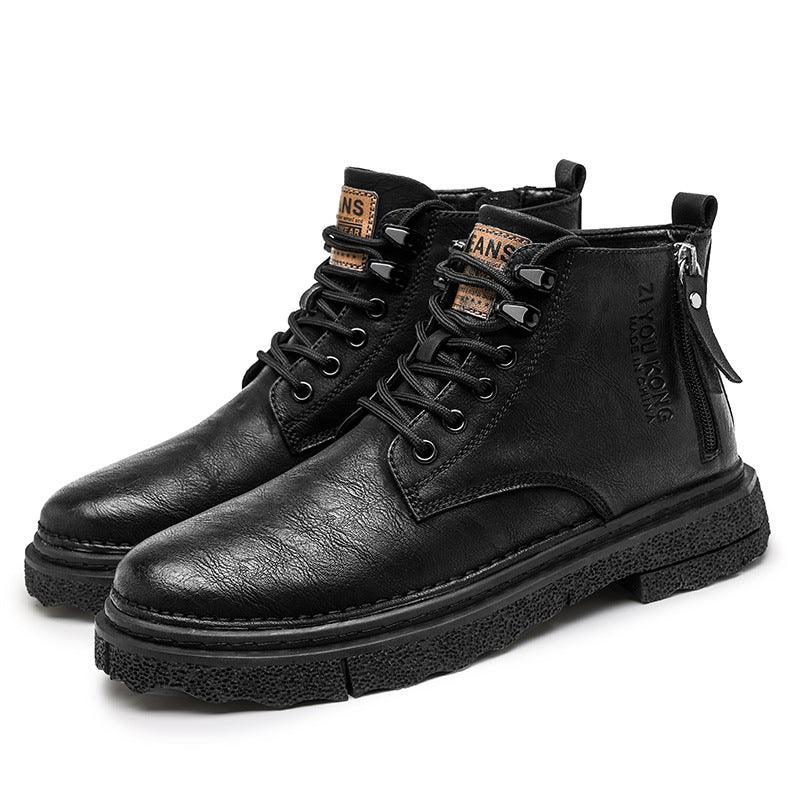 Leather Men's Work Wear Boots Waterproof shoes, Bags & accessories