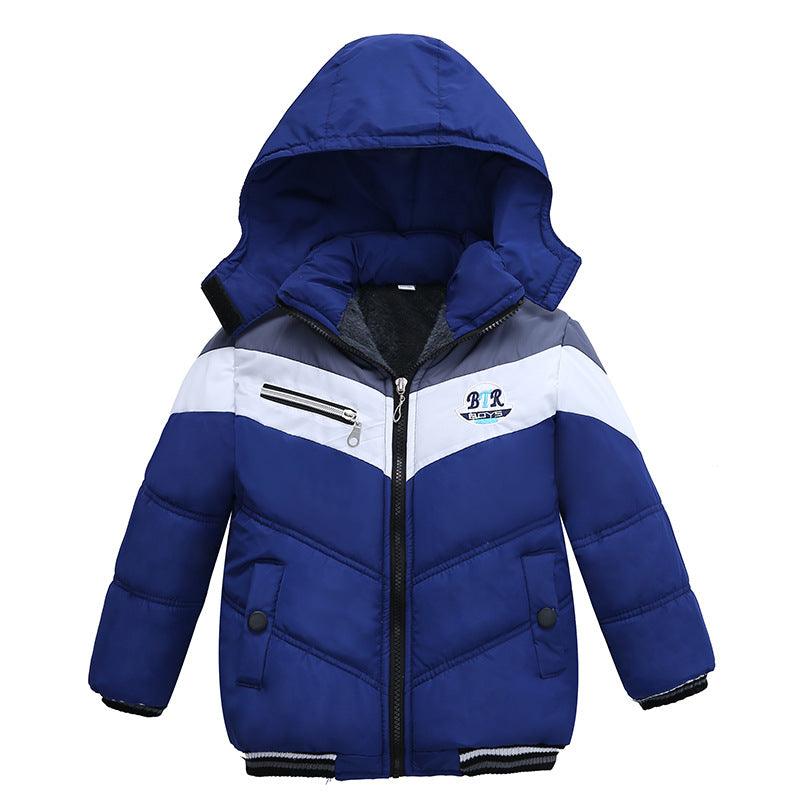 Long Sleeved Hooded Padded Jacket For Boys Kids clothes