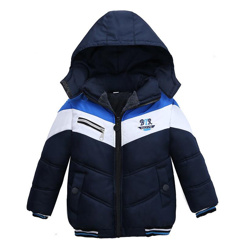 Long Sleeved Hooded Padded Jacket For Boys Kids clothes