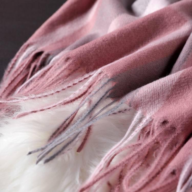 Long tassel double-sided cashmere shawl scarves, Shawls & Hats