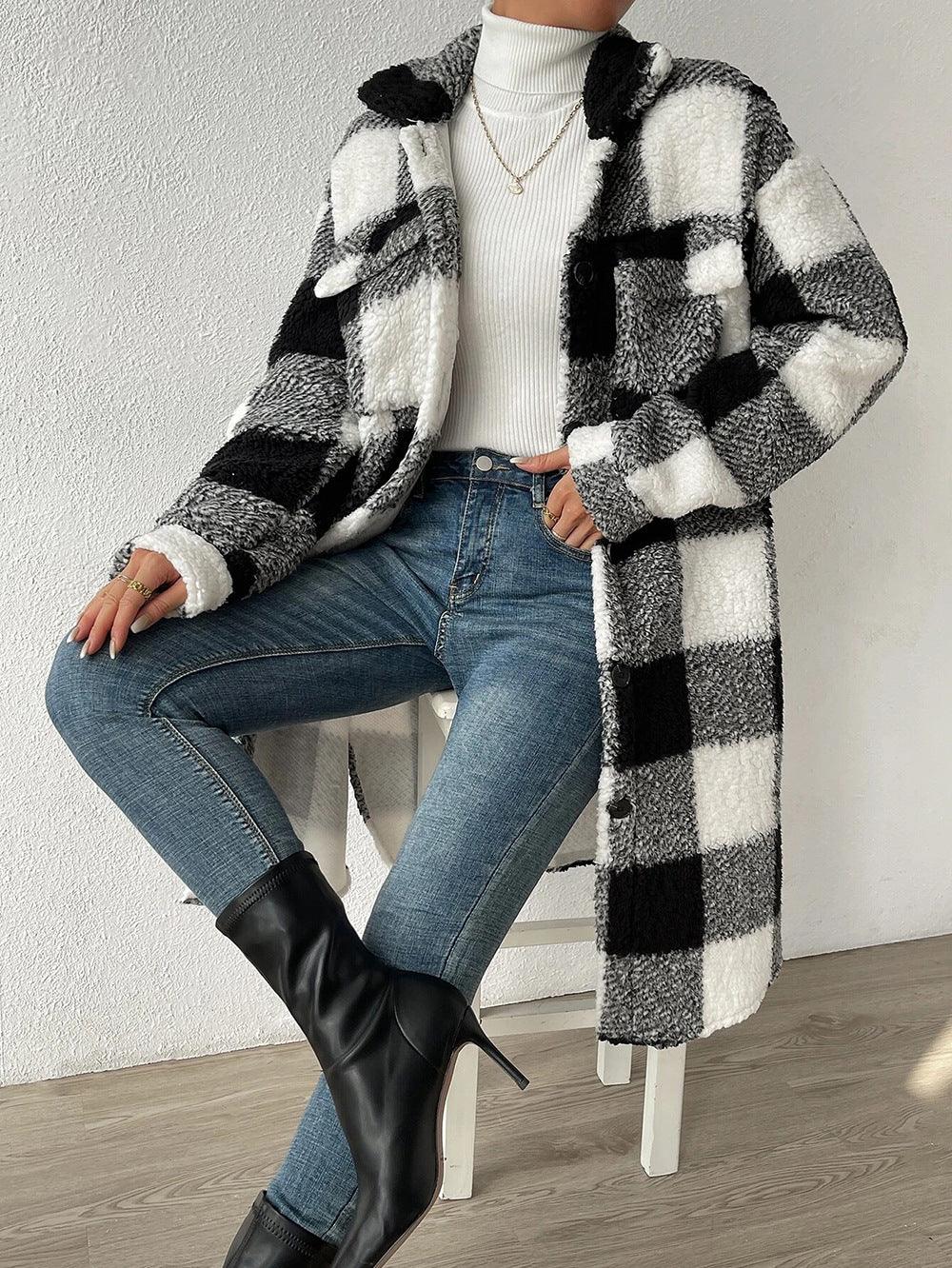 Loose Temperament Long-cut Coat Women winter clothes for women