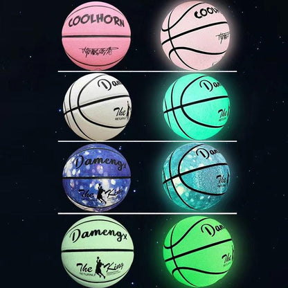 Luminous Basketball PU Soft Leather  Wear-resistant Non-slip fitness & Sports