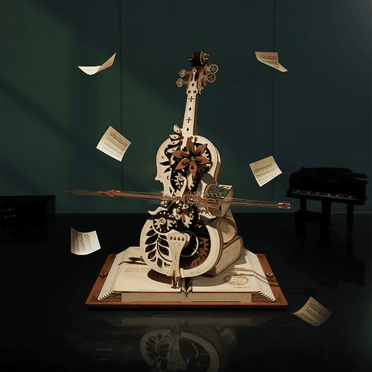 Magic Cello Mechanical 3D Wooden Puzzle HOME