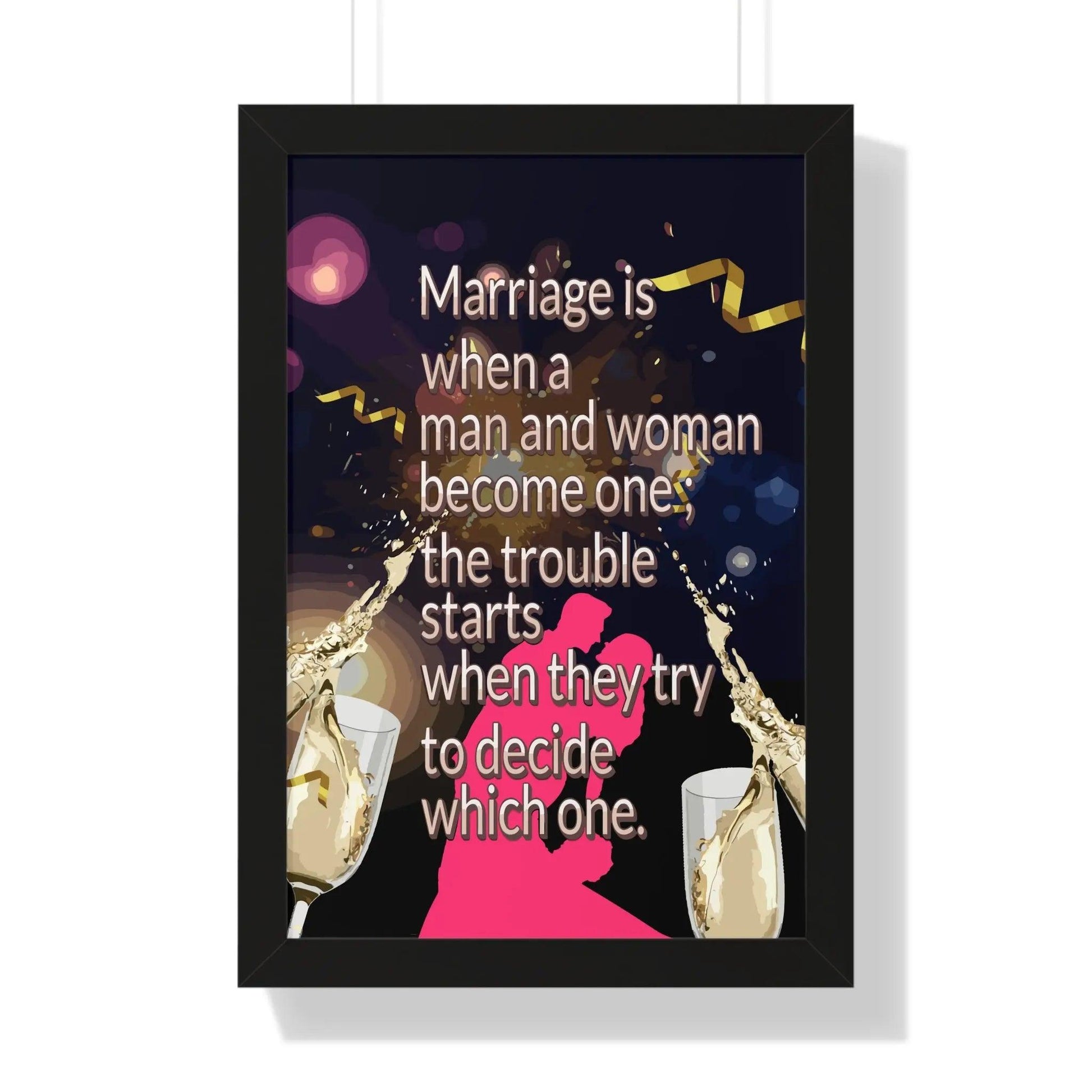 '- Framed Vertical Poster, - Framed Vertical Poster Poster