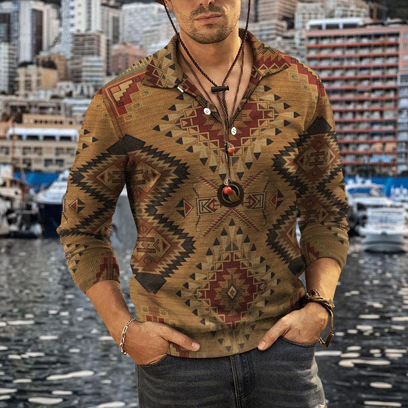 Men's 3D Ethnic Element Printed Tops T-Shirts & hoodies