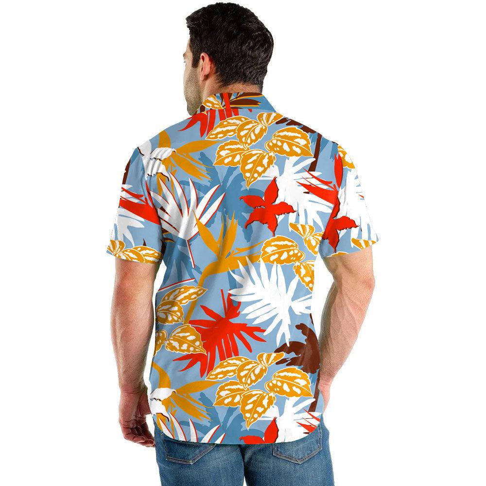 Men's Beach Digital Printed Shorts Shirt Suit men's clothing