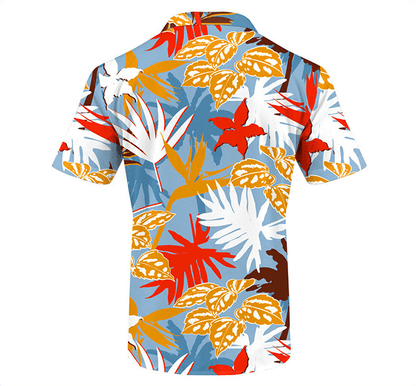 Men's Beach Digital Printed Shorts Shirt Suit men's clothing