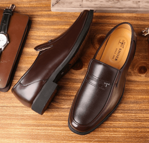 Men's Business Wear-Resistant Leather Shoes shoes, Bags & accessories
