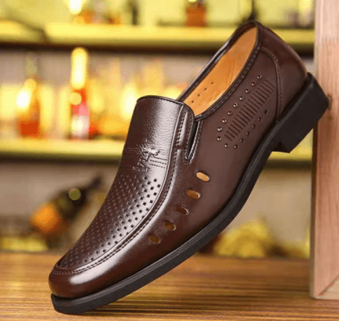 Men's Business Wear-Resistant Leather Shoes shoes, Bags & accessories