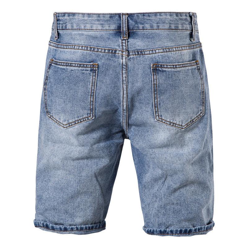 Men's Casual Washed Looped Pile Shorts men's clothing