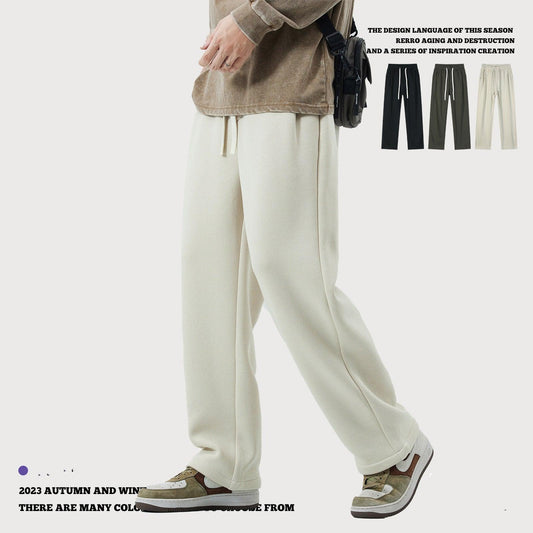 Men's Clothing Straight Fleece-lined Pants Pants & Jeans