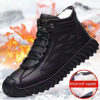 Men's Cotton Shoes Fleece-lined Winter shoes, Bags & accessories