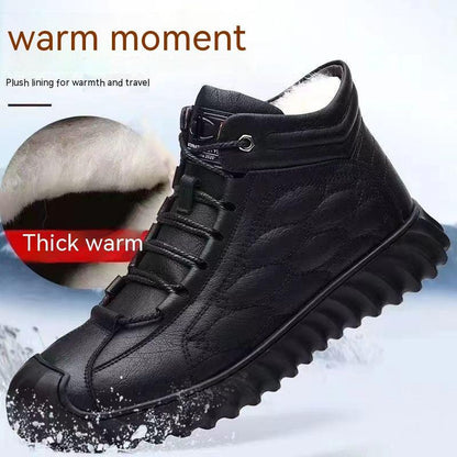 Men's Cotton Shoes Fleece-lined Winter shoes, Bags & accessories