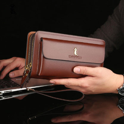 Men's Fashion Business Zipper Wallet shoes, Bags & accessories