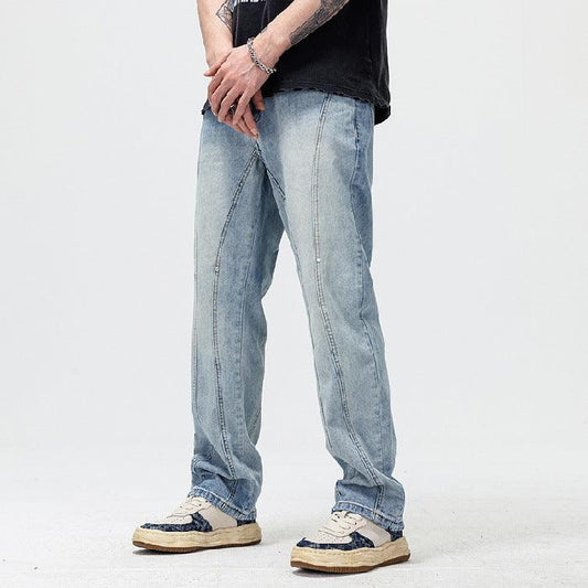 Men's Fashion Casual Loose Jeans Pants & Jeans