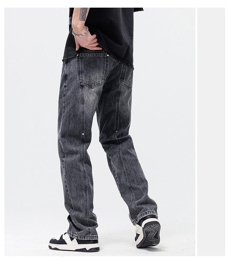 Men's Fashion Casual Loose Jeans Pants & Jeans