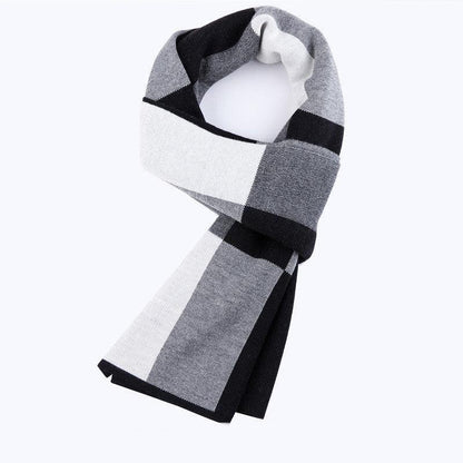 Men's Fashion Casual Plaid Warm Wool Scarf scarves, Shawls & Hats
